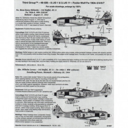 Focke-Wulf Fw 190A-3/4/6/7 9./JG 1 & 3./JG 11