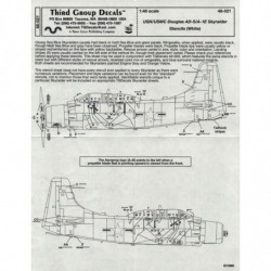 Douglas AD-5/A-1E Skyraider (White stencils)