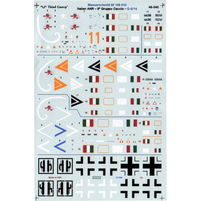 II° Gruppo Caccia (5a Sq. & Nucleo Commando) Messerschmitt Bf 109G-6/14