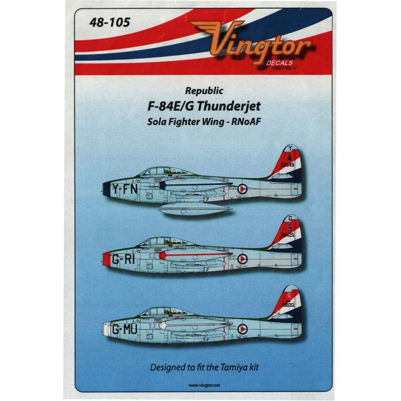 Republic F-84E/G Thunderjet (RNoAF)
