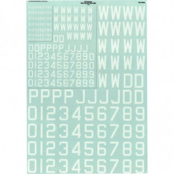 White Squared Codes & Serials for the EE Canberra (on-target profile 7)