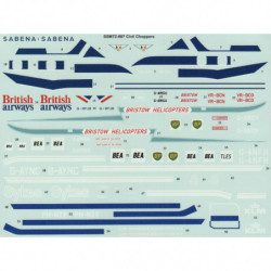 Civilian Choppers -  BEA / Bristow / British Airways / KLM / Sabena / Sykes