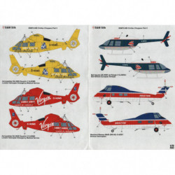 Civilain Choppers - BEA / Bristow / Carson / Evergreen / Express Newspapers Ambulance / Virgin London Air Ambulance