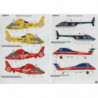 Civilain Choppers - BEA / Bristow / Carson / Evergreen / Express Newspapers Ambulance / Virgin London Air Ambulance