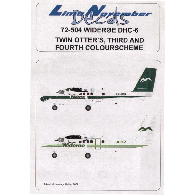DHC-6 Twin Otter - Widerøe (3rd & 4th colour schemes)