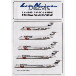 McDonnell Douglas DC-9 / MD-80 - SAS (Rainbow colour scheme)