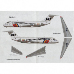 McDonnell Douglas DC-9 / MD-80 - SAS (Rainbow colour scheme)
