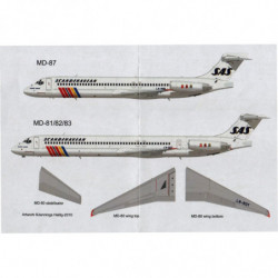 McDonnell Douglas DC-9 / MD-80 - SAS (Rainbow colour scheme)