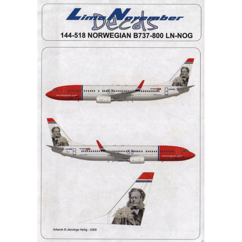 Boeing 737-800 - Norwegian (Henrik Ibsen)