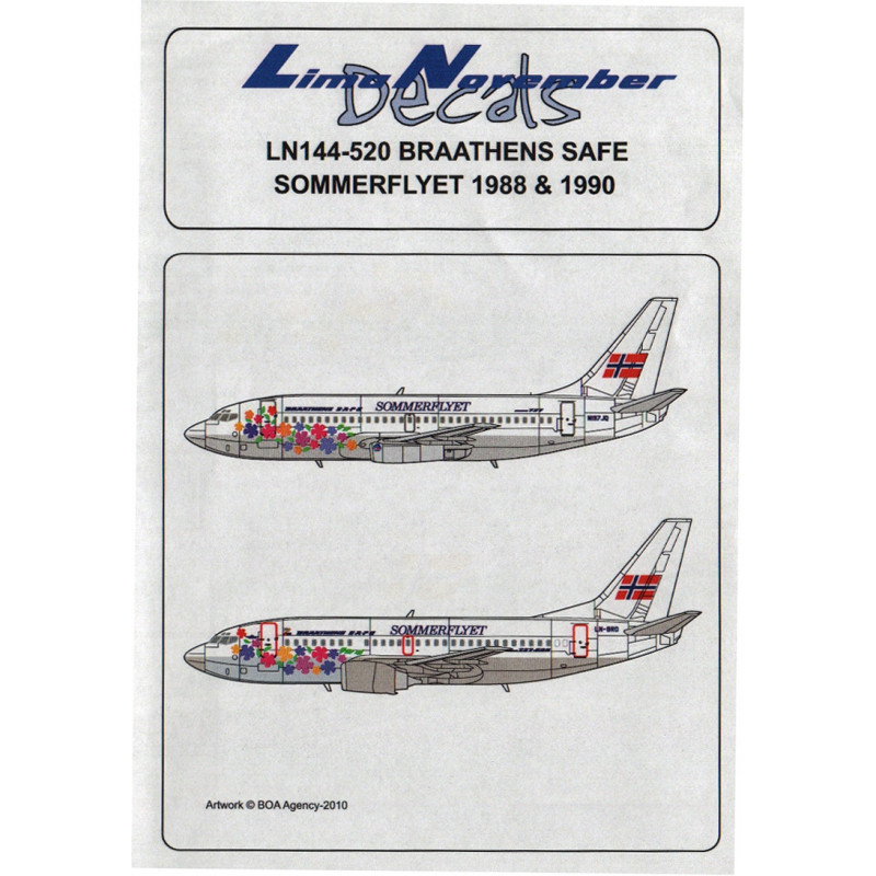 Boeing 737 - Braathens S.A.F.E. (Sommerflyjet 1988 & 1990)