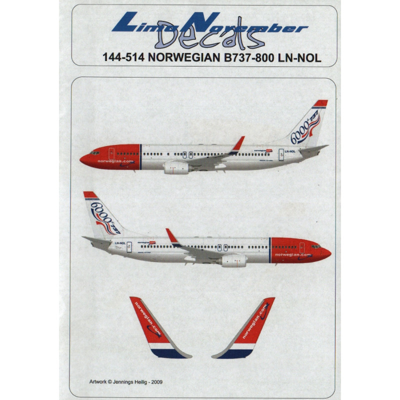 Boeing 737-800 - Norwegian (6000th 737)