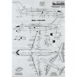 BAe 146-100/200/300 / Avro RJ70/RJ85/RJ100 General stenciling
