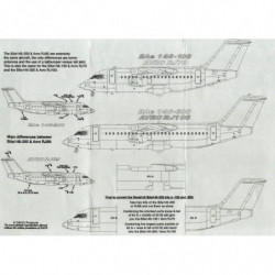 BAe 146-100/200/300 / Avro RJ70/RJ85/RJ100 General stenciling