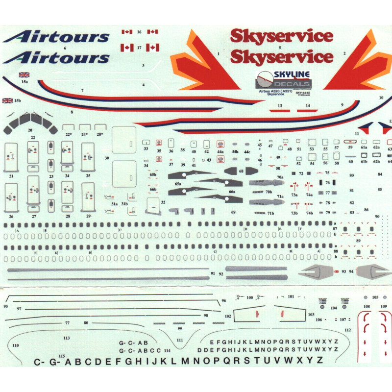 Airbus A320/321 - Airtours / Skyservice