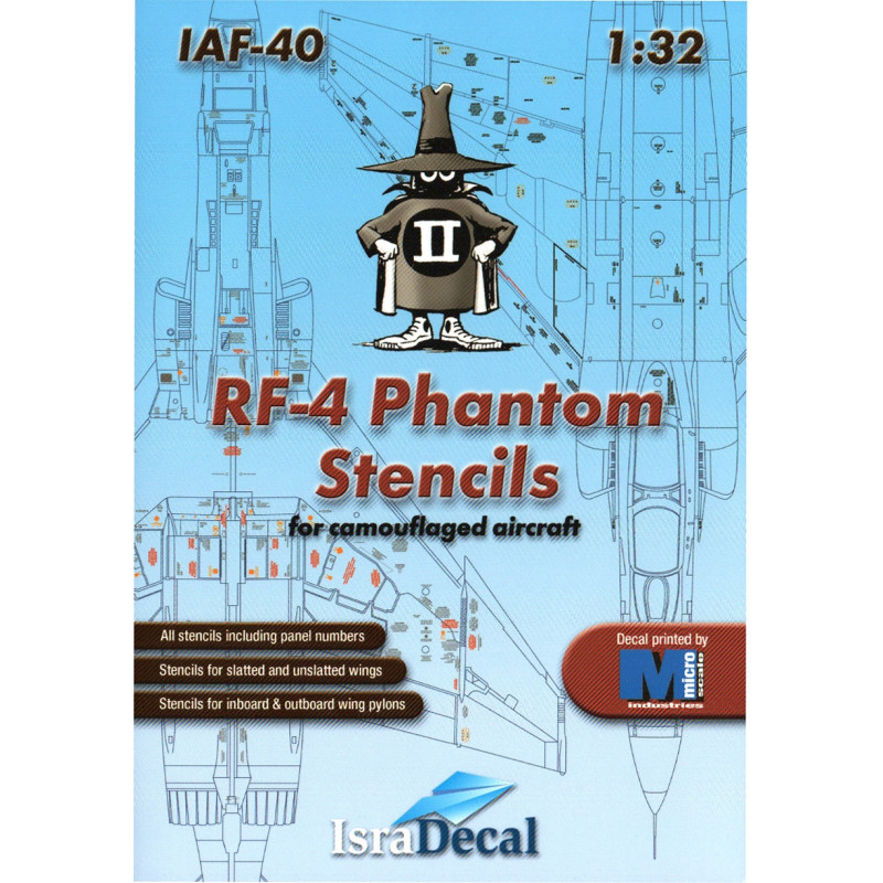 RF-4 Phantom - Stencils for camouflaged aircraft