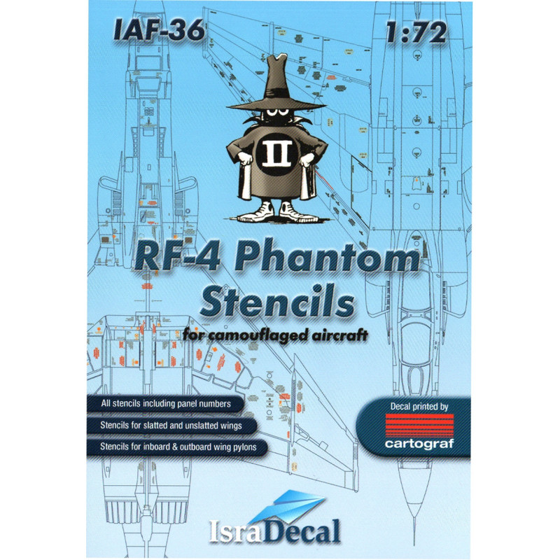 RF-4 Phantom - Stencils for camouflaged aircraft
