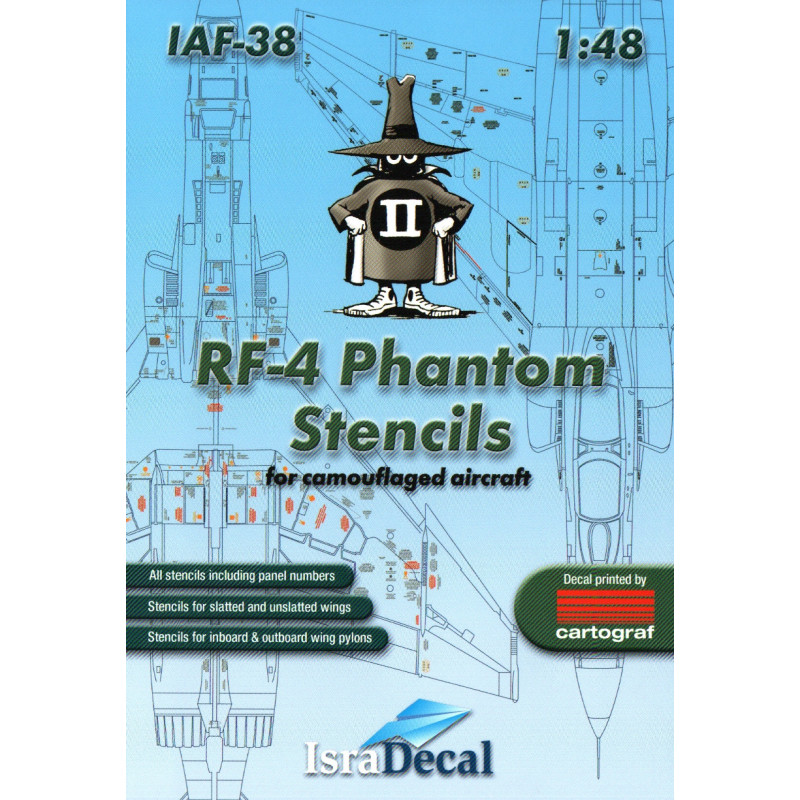 RF-4 Phantom - Stencils for camouflaged aircraft