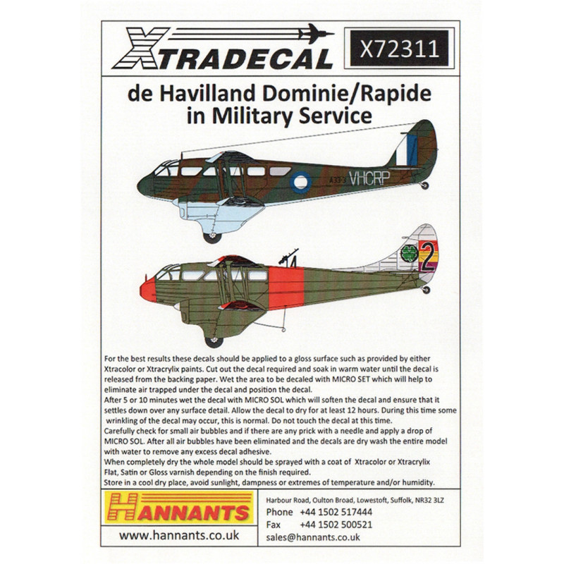 de Havilland Dominie/Rapide (service militaire)