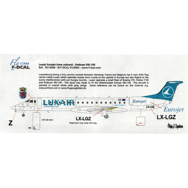 Embraer ERJ-145 - Luxair (Eurojet)