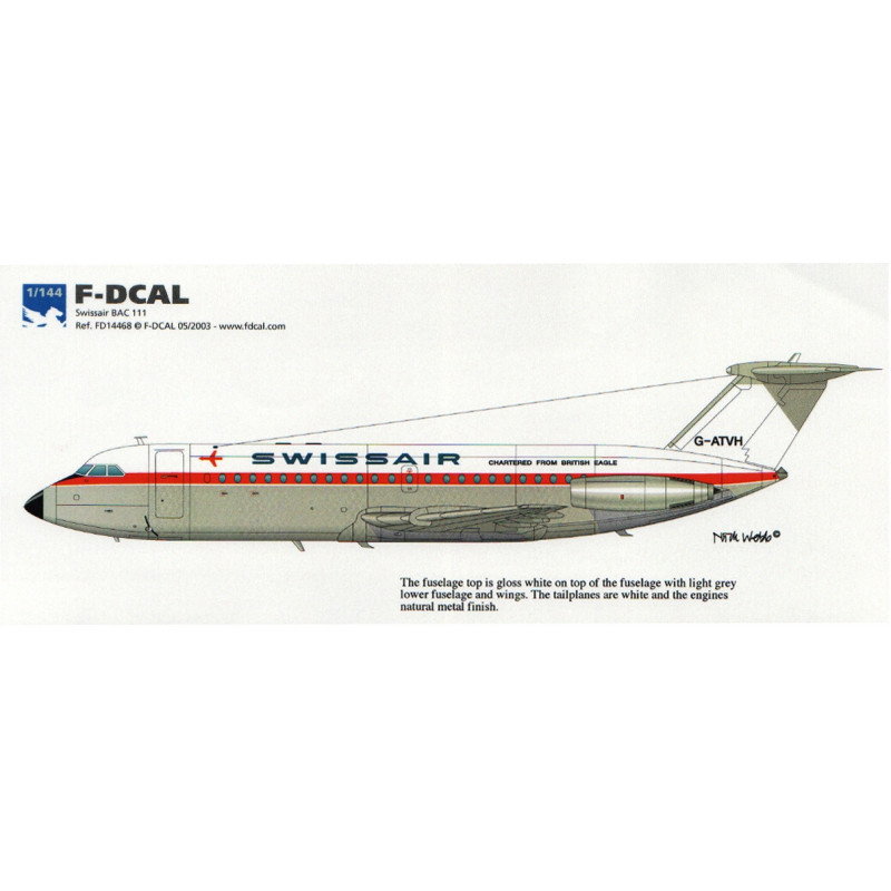 BAC 1-11 - Swissair (British Eagle charter)