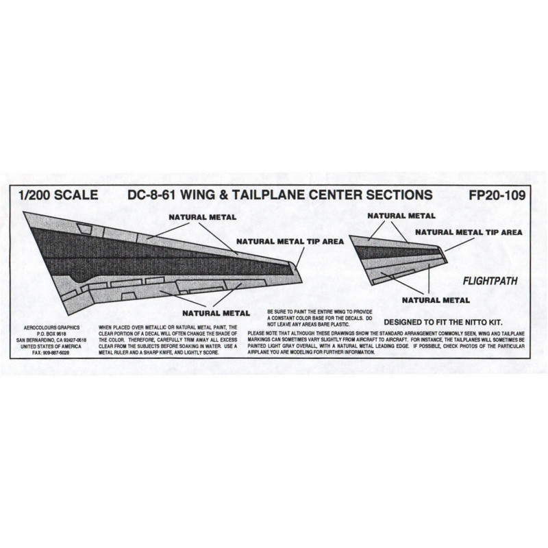 McDonnell Douglas DC-8-61 - Wing & tailplane centre sections