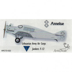 Junkers F.13 - Annelise (Lithuanian Army Air Corps)