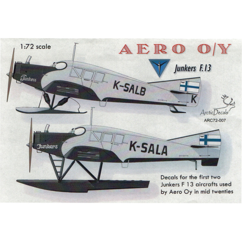 Junkers F.13 - Aero O/Y (1st & 2nd aircraft)