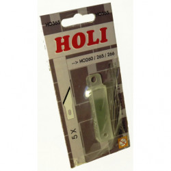 Lot de 5 lames pour couteau (grosse oblique) HO260/265/266