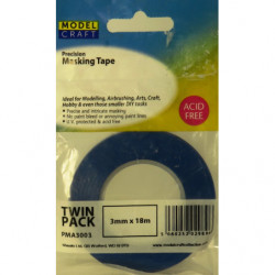 Ruban de masquage 3mm (pack double)