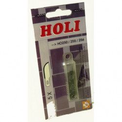 Lot de 5 lames pour couteau (courbé) HO250/255/256