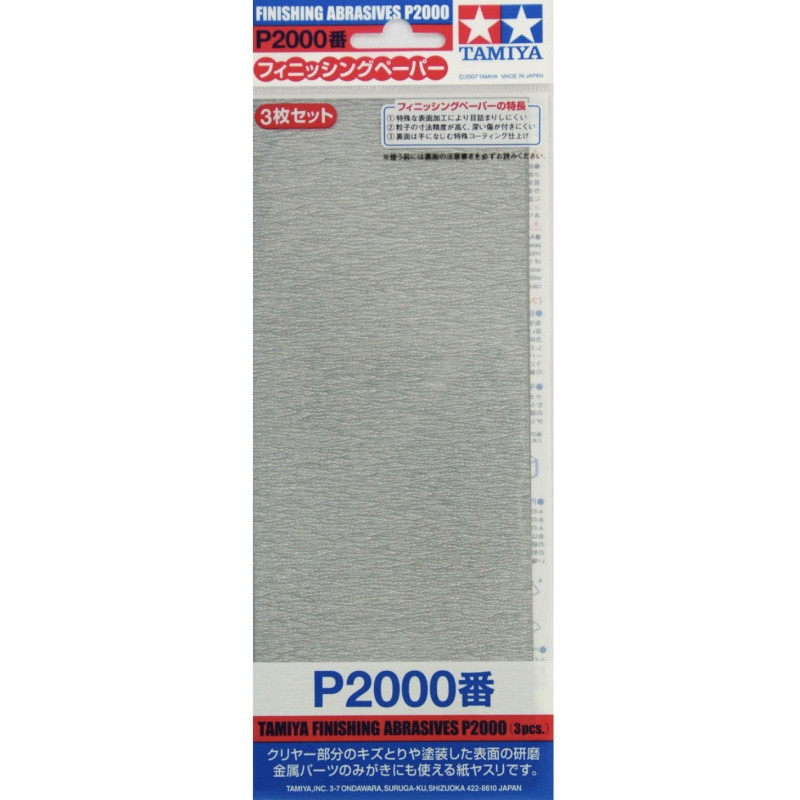 Abrasifs de finition (P2000 X3)