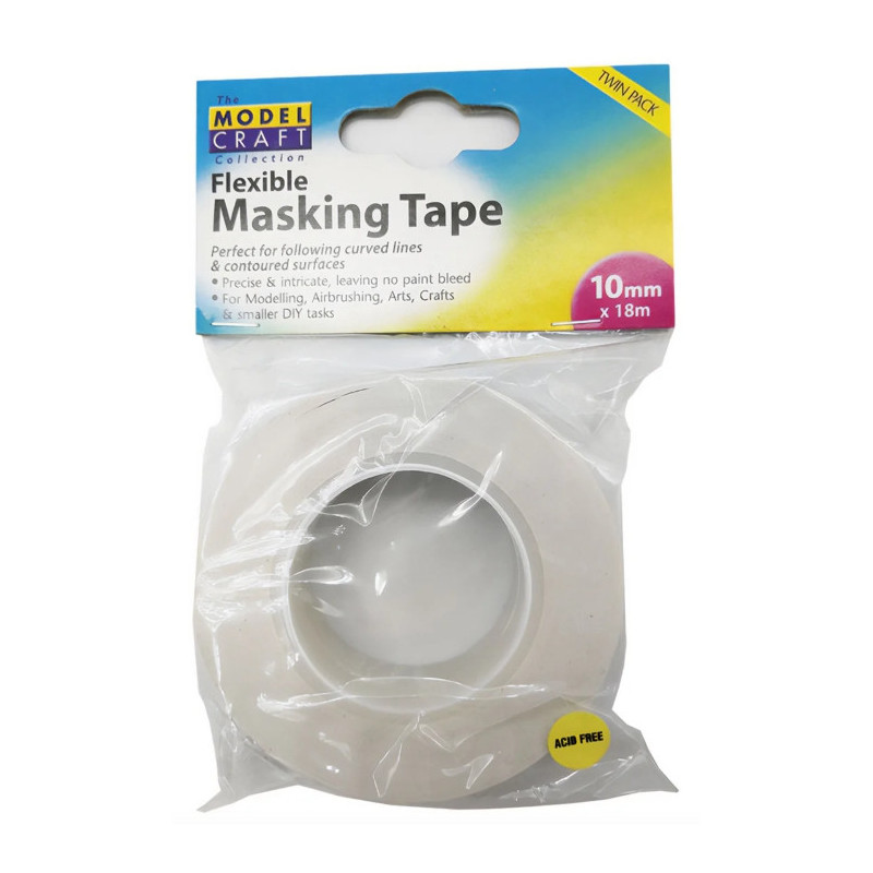 Ruban de masquage pour courbes 10mm (pack double)