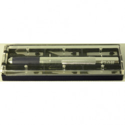 Coffret HO256 (couteau en aluminium anti derapant avec assortiment de 6 lames)