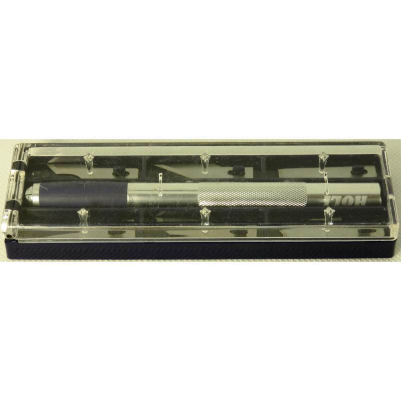 Coffret HO256 (couteau en aluminium anti derapant avec assortiment de 6 lames)