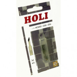 Lot de 5 lames pour couteau (petites oblique) HO250/255/256