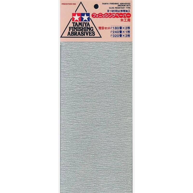 Abrasifs de finition (P180 X2 / P240 X1 / P320 X2)