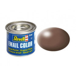Peinture soie solide mate Marron (14 ml)