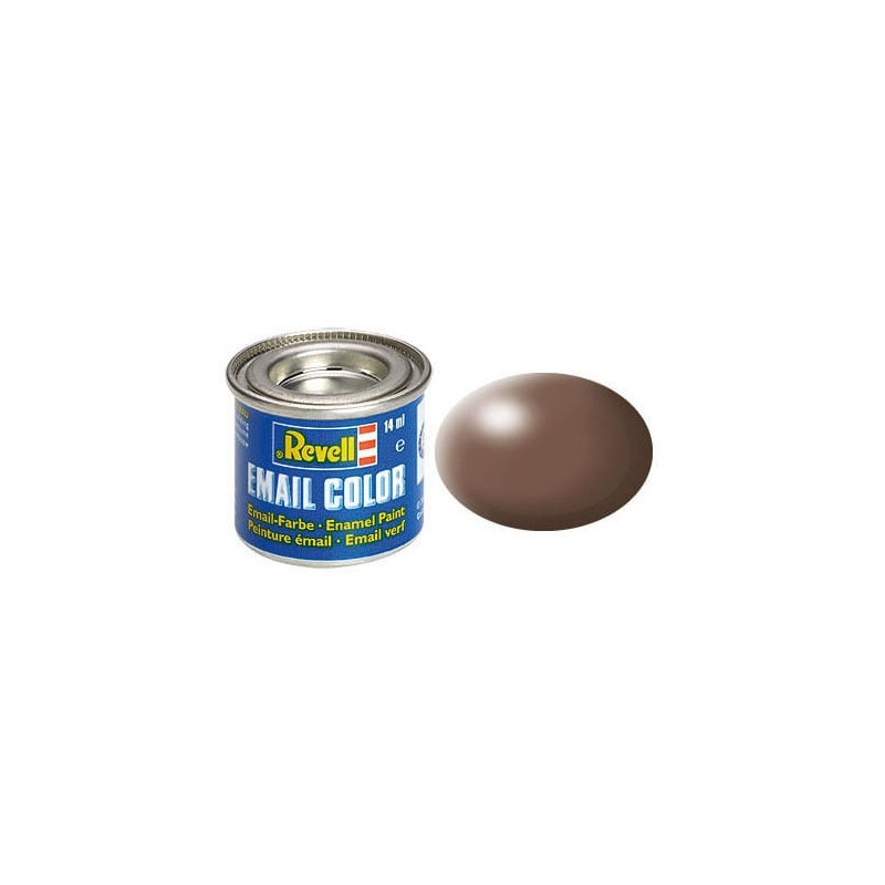 Peinture soie solide mate Marron (14 ml)