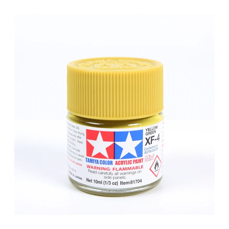 Peinture acrylique mate Jaune Vert (10 ml)