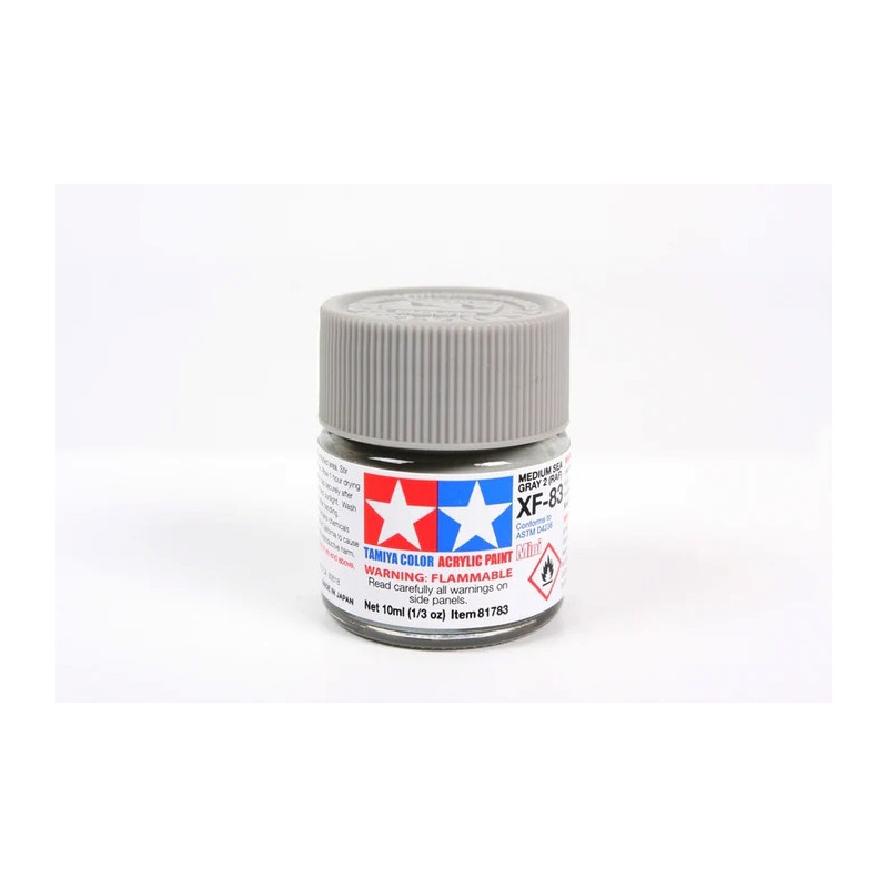 Peinture acrylique mate Gris Marin Moyen 2 RAF (10 ml)