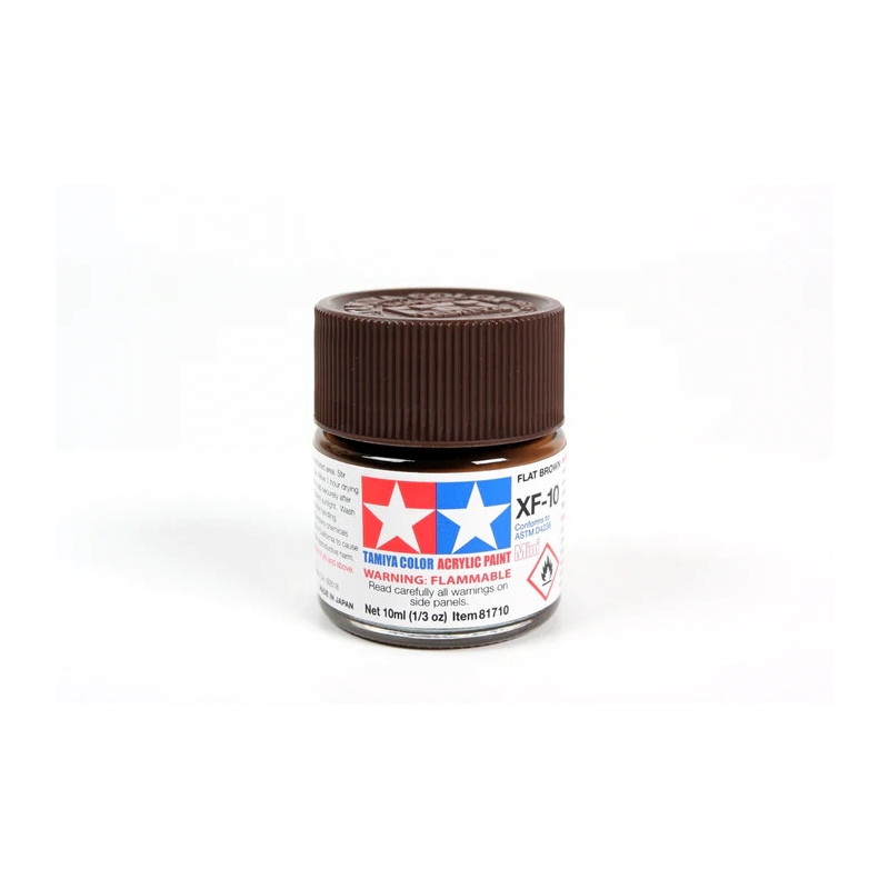 Peinture acrylique mate Marron Plat (10 ml)
