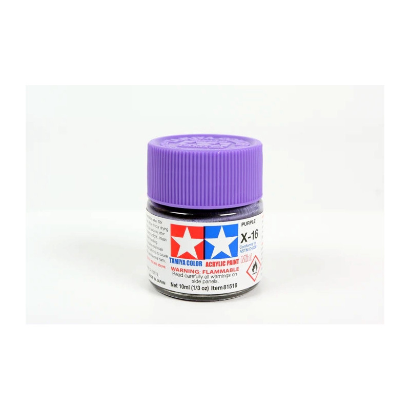 Peinture acrylique brillante Pourpre (10 ml)