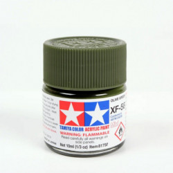 Peinture acrylique mate Vert Olive (10 ml)