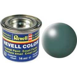 Peinture soie solide mate Vert feuille (14 ml)