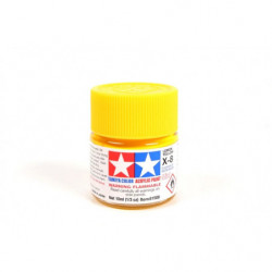 Peinture acrylique brillante Jaune Citron (10 ml)
