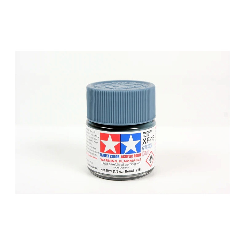 Peinture acrylique mate Bleu Moyen (10 ml)