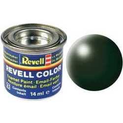 Peinture soie solide mate Vert foncé (14 ml)