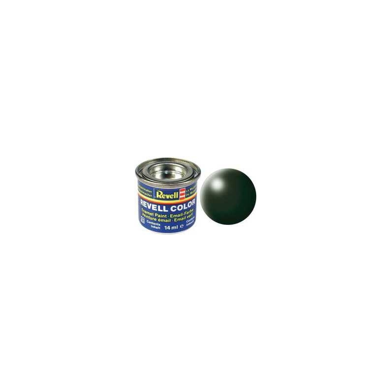Peinture soie solide mate Vert foncé (14 ml)