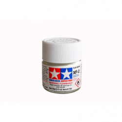 Peinture acrylique mate Blanc Plat (10 ml)