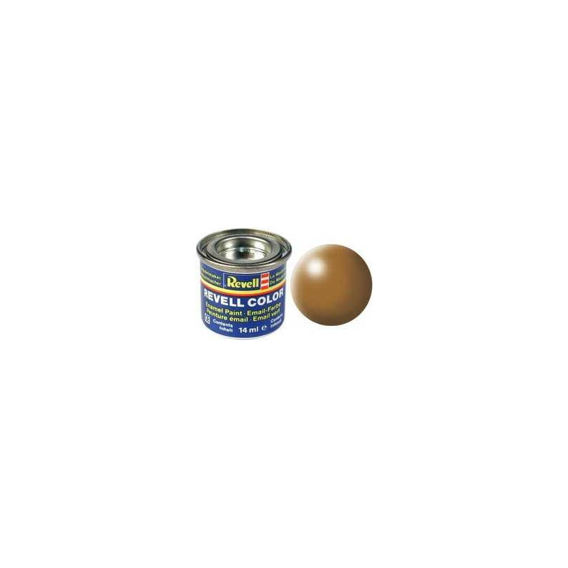 Peinture soie solide mate Bois marron (14 ml)